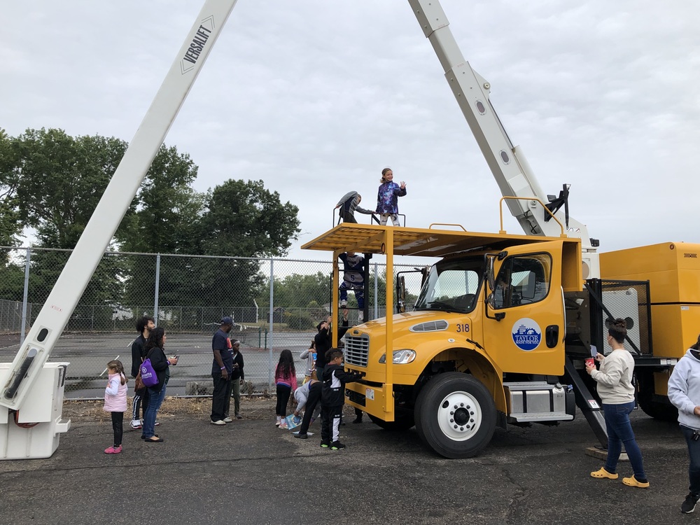 touch-a-truck at taylor high school