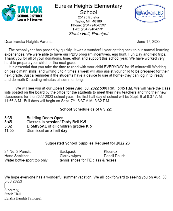 2022-2023-important-information-eureka-heights-elementary